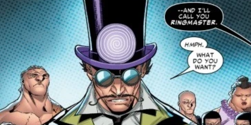 Ringmaster annoyed in the comics