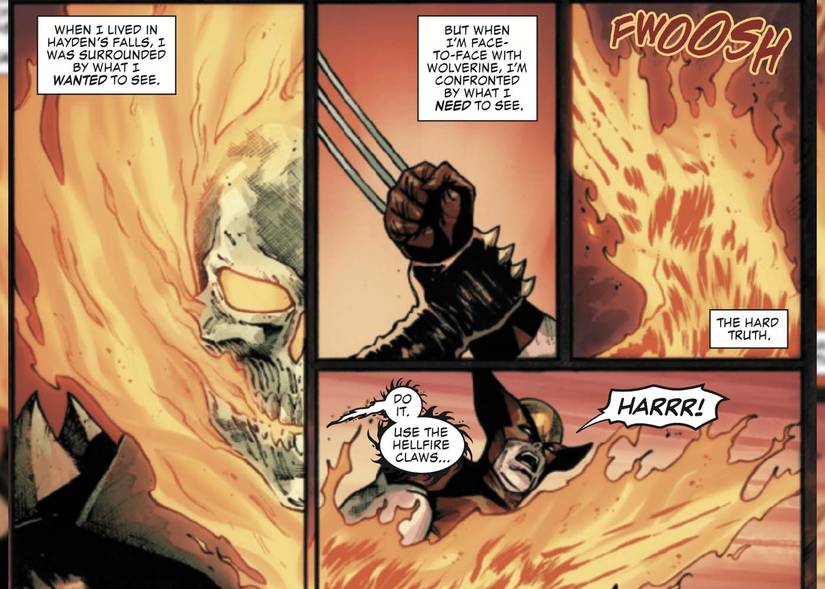 Wolverine's Claws Get a Fiery Upgrade by Stealing Ghost Rider's Power