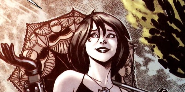 DC Comics character Death, a perky goth girl