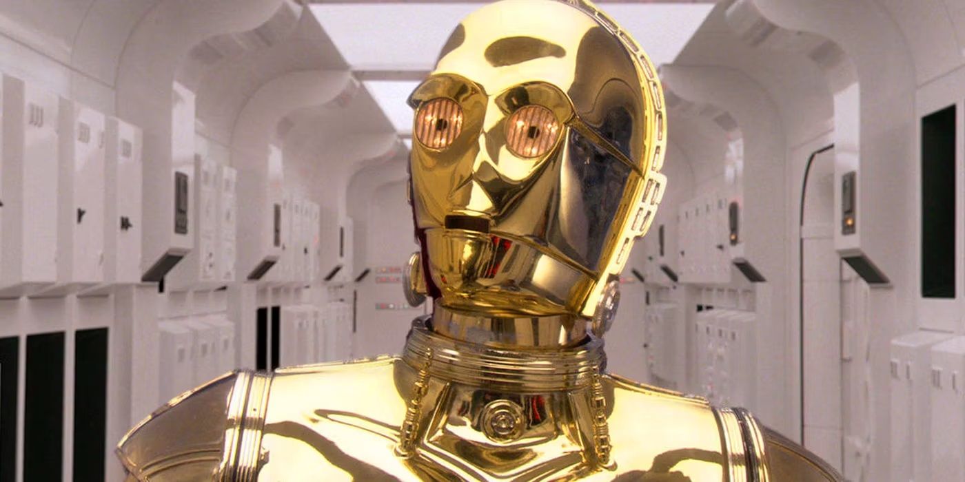 C-3PO on Tantive IV in Star Wars