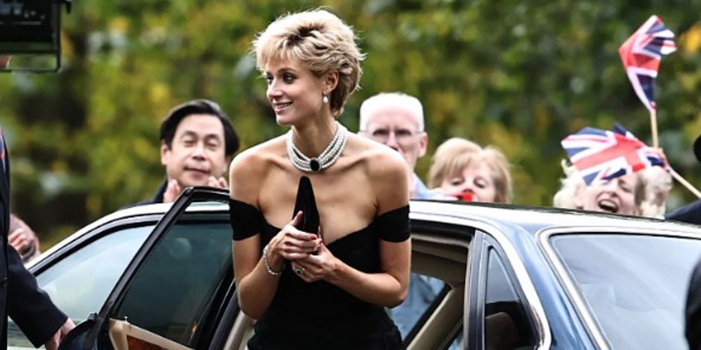 Diana wearing the revenge dress in Crown Season 5 