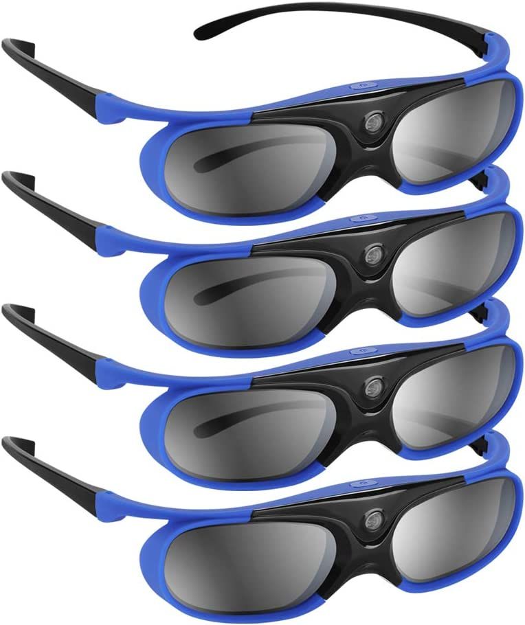 DLP 144Hz Rechargeable DLP-Link 3D Active Shutter Glasses for All 3D DLP Projectors 1