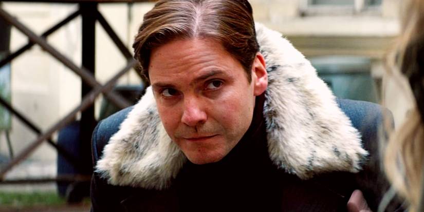 Daniel Bruhl as Zemo in The Falcon and the Winter Soldier looking offscreen