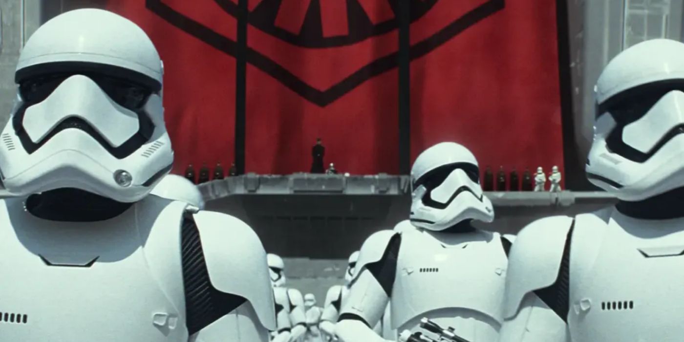 Stormtroopers de primeira ordem em Star Wars O Despertar da Força