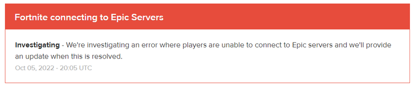Fortnite Servers Inaccessible Thanks To Major Outage [UPDATED]
