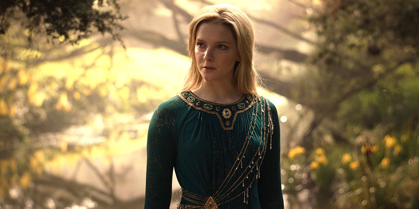 green emerald velvet dress The Lord of the Rings: The Rings of Power Season 1 Galadriel Cosplay C –  TrendsinCosplay main image 0