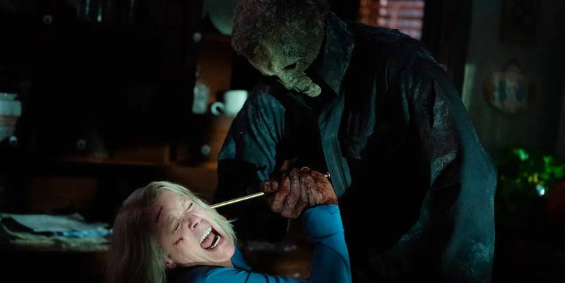 Halloween Ends Jamie Lee Curtis as Laurie Strode Michael Myers