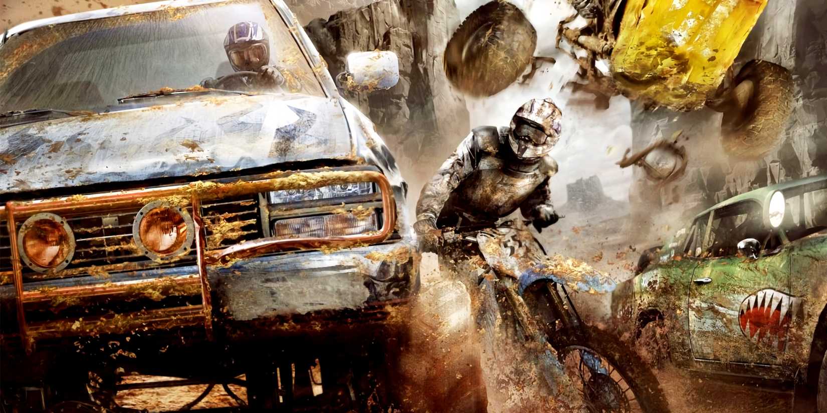 Promo artwork for the original MotorStorm game on PS3.