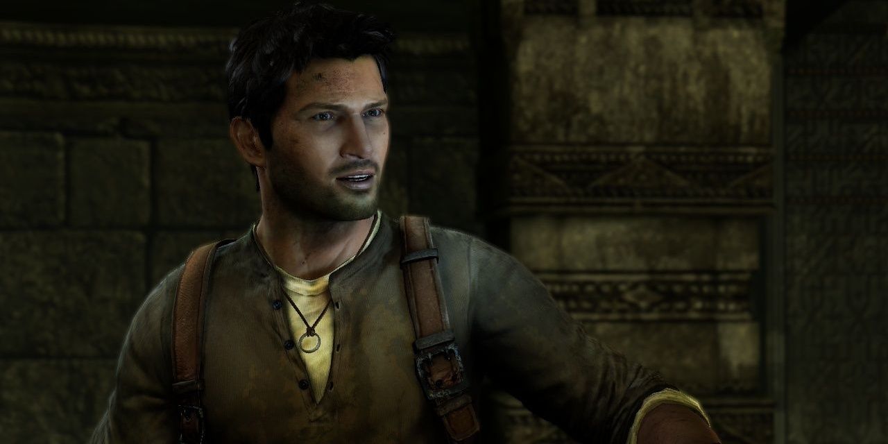 Nate stands in a vault in Uncharted 2 