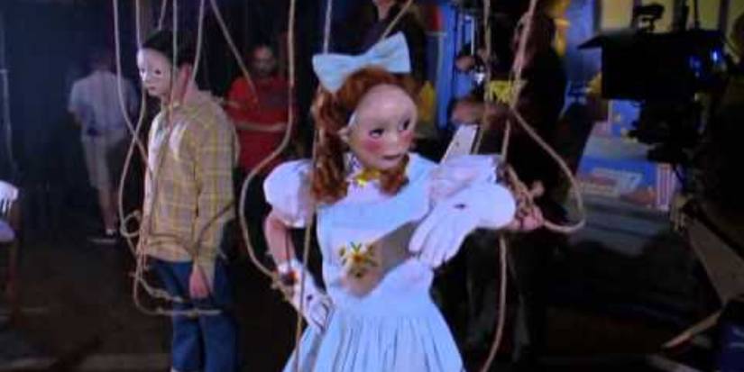 Human puppets on the set of a Criminal Minds episode. 