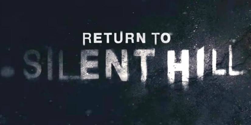 "Return to Silent Hill" написано белым цветом на черном, текстурированном фоне.