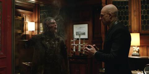 Sivana's assistant being murdered by the magic of the Seven Deadly Sins in Shazam (2019)