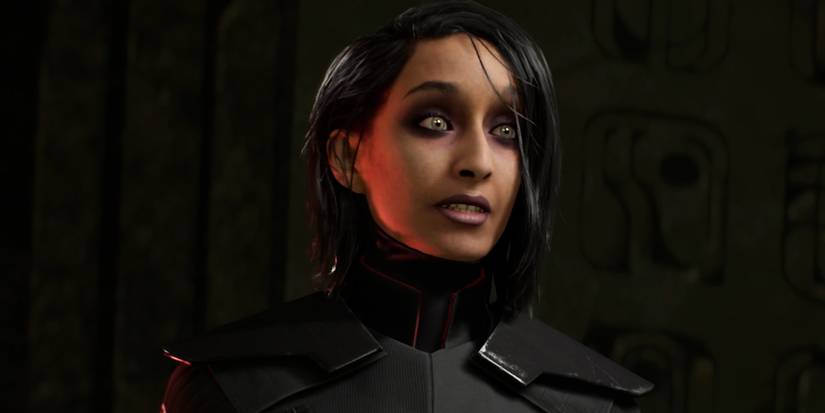 An unmasked Trilla Suduri from Star Wars Jedi: Fallen Order.