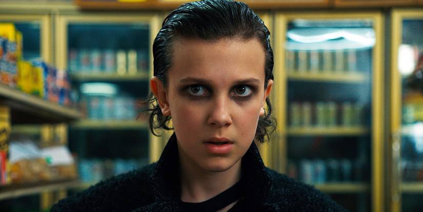 Millie Bobby Brown como Eleven em Stranger Things.