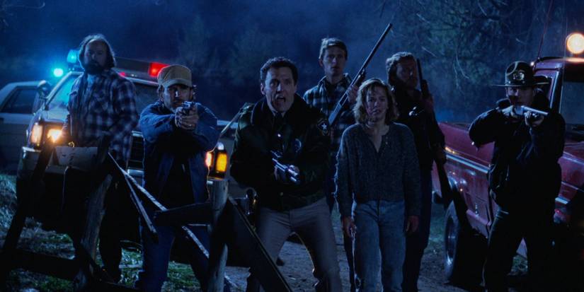 The Police and Townsfolk Shoot at Michael Myers in Halloween 4: The Return of Michael Myers