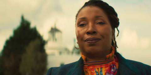 Jo Martin as the Fugitive Doctor in Doctor Who.