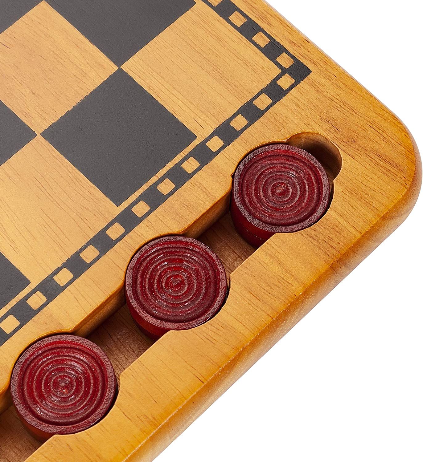 We classic wooden checkers game is one of the most beautiful board games