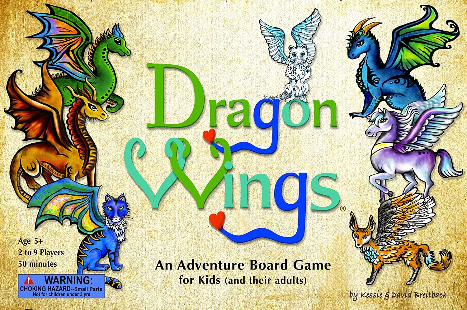 Dragon Wings is one of the most beautiful board games for kids