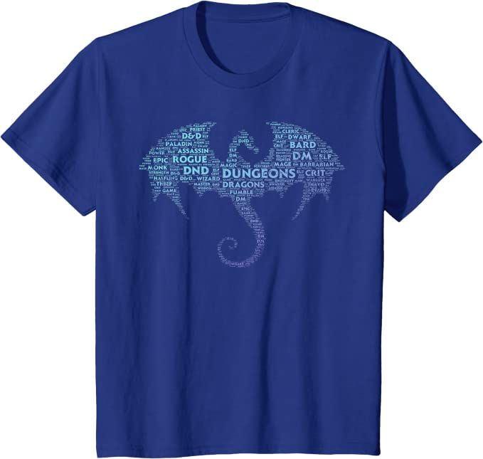 Dragon Word Art Dungeon Crawler T-Shirt 