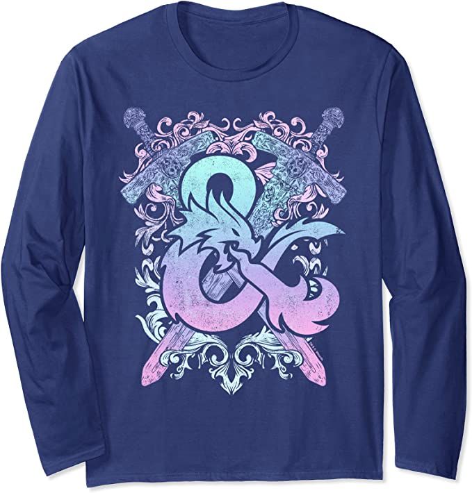 Dungeons & Dragons Ampersand Pastel Logo Long Sleeve T-Shirt 