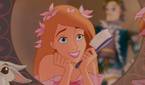 Enchanted: Animated Giselle looking into mirror