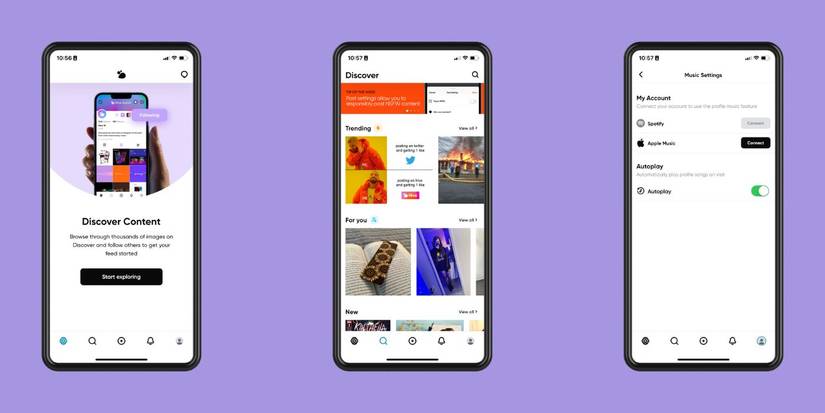 Изображение, показывающее пользовательский интерфейс Hive Social