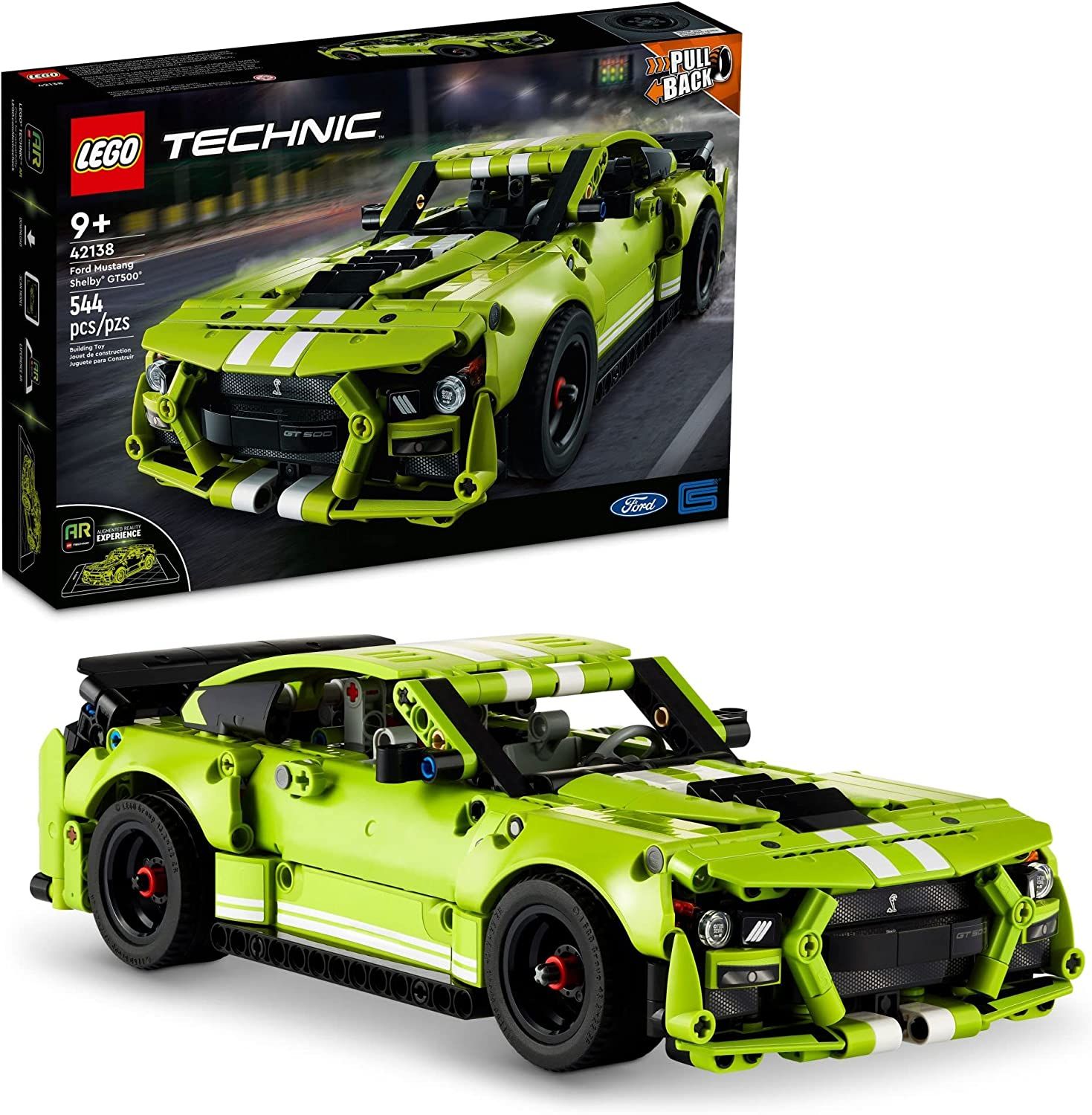 LEGO Technic Ford Mustang Shelby GT500 42138 Building Toy Set (544 Pieces) 1