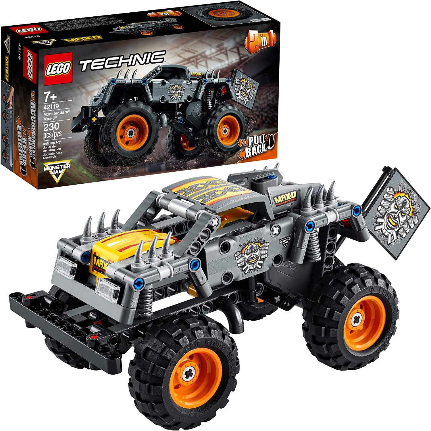 LEGO Technic Monster Jam Max-D 42119 Model Building Kit (230 Pieces) 1