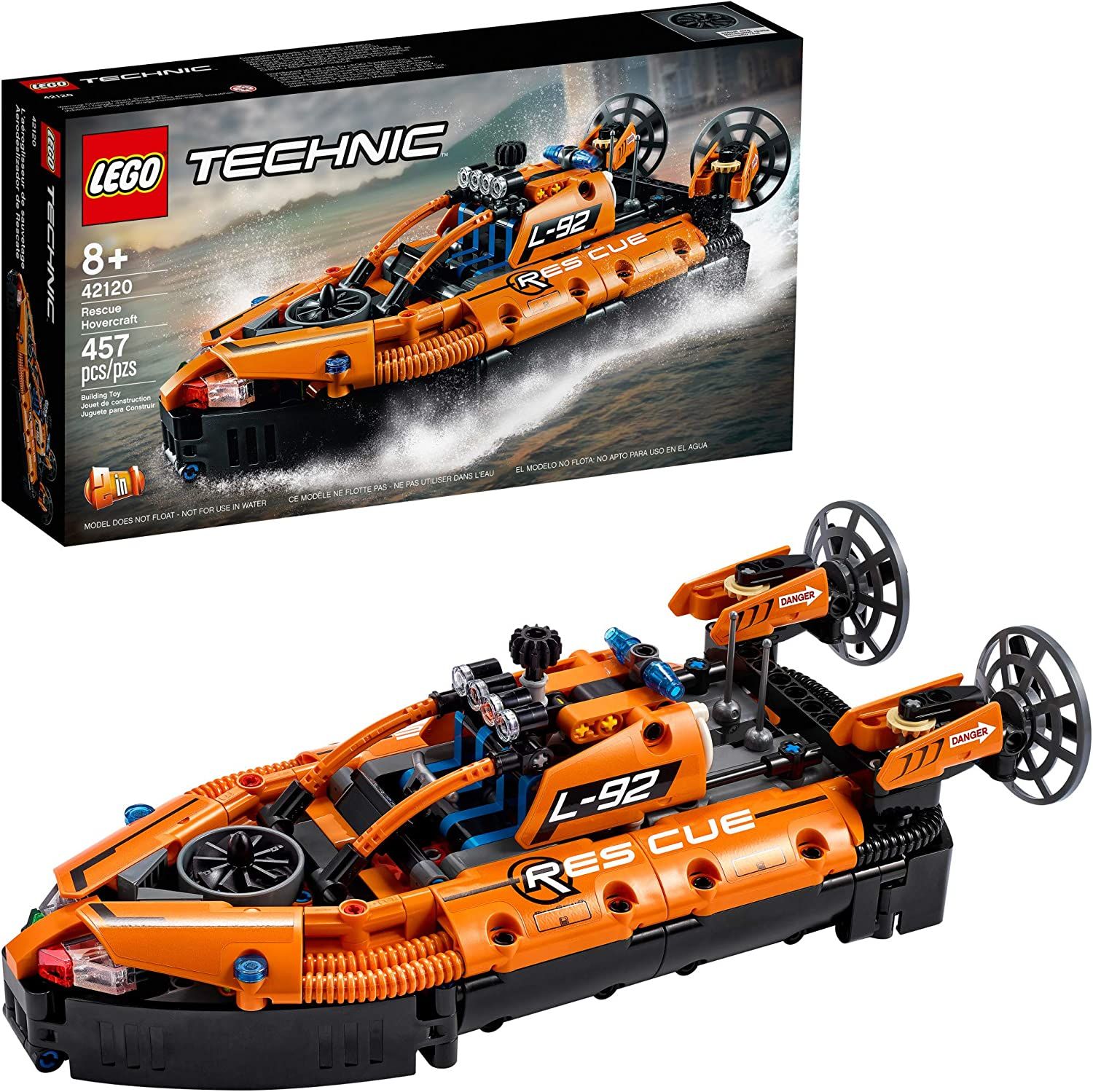 LEGO Technic Rescue Hovercraft 42120 Model Building Kit (457 Pieces) 1
