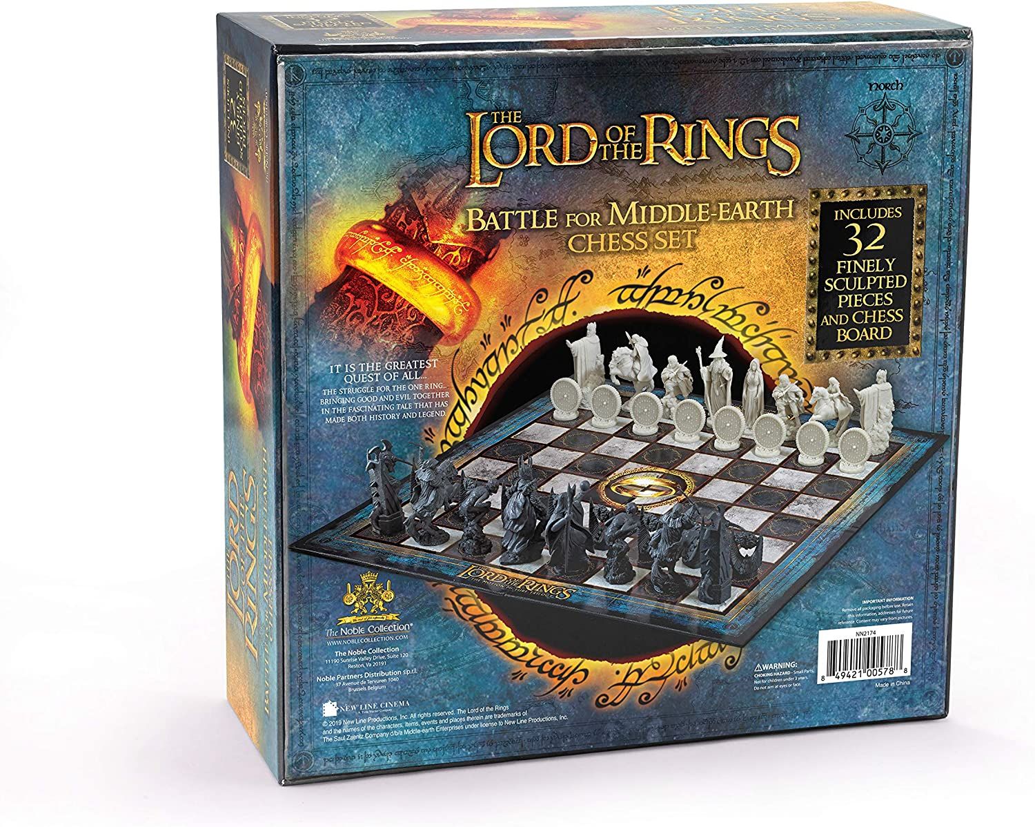Lord of The Rings Battle for Middle Earth Chess Set