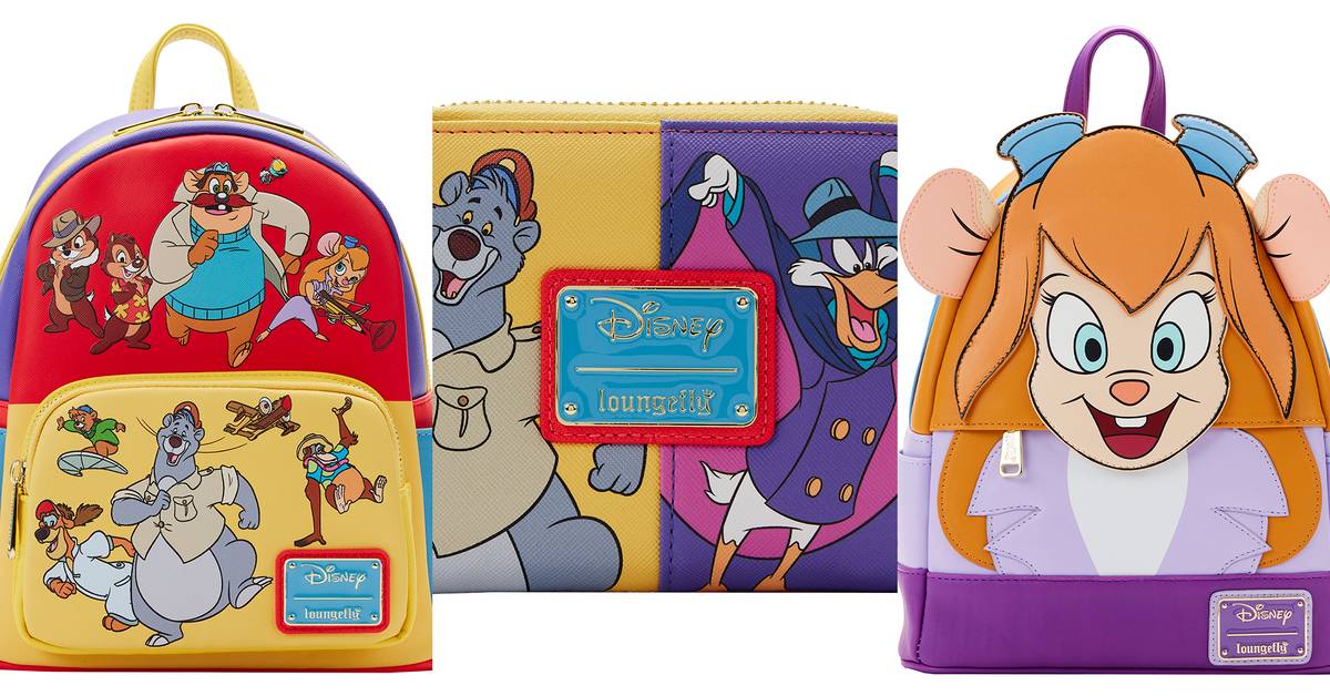 New Exclusive - Disney Afternoon Cartoons Color Block Mini Backpack & Wallet set Loungefly x Disney Stitch Color Block Mini Backpack and  main image 2