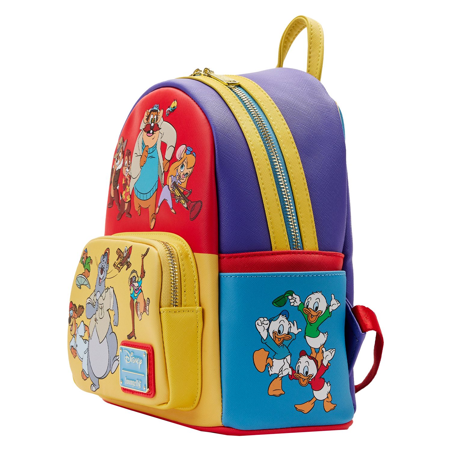 New Exclusive - Disney Afternoon Cartoons Color Block Mini Backpack & Wallet set Loungefly x Disney Stitch Color Block Mini Backpack and  main image 3