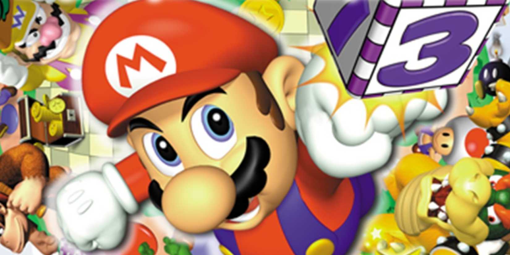 אמנות הקופסה ל-Mario Party ב-Nintendo 64