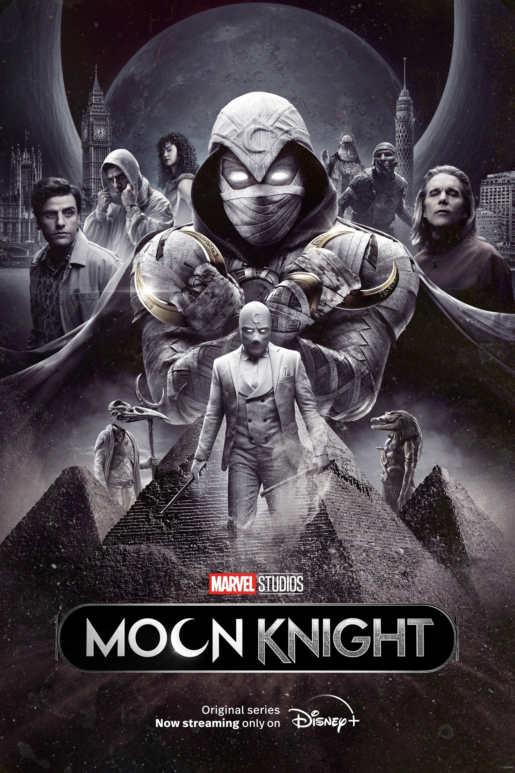 Kang Looms Over Oscar Isaac's MCU Hero In Moon Knight Season 2 Art