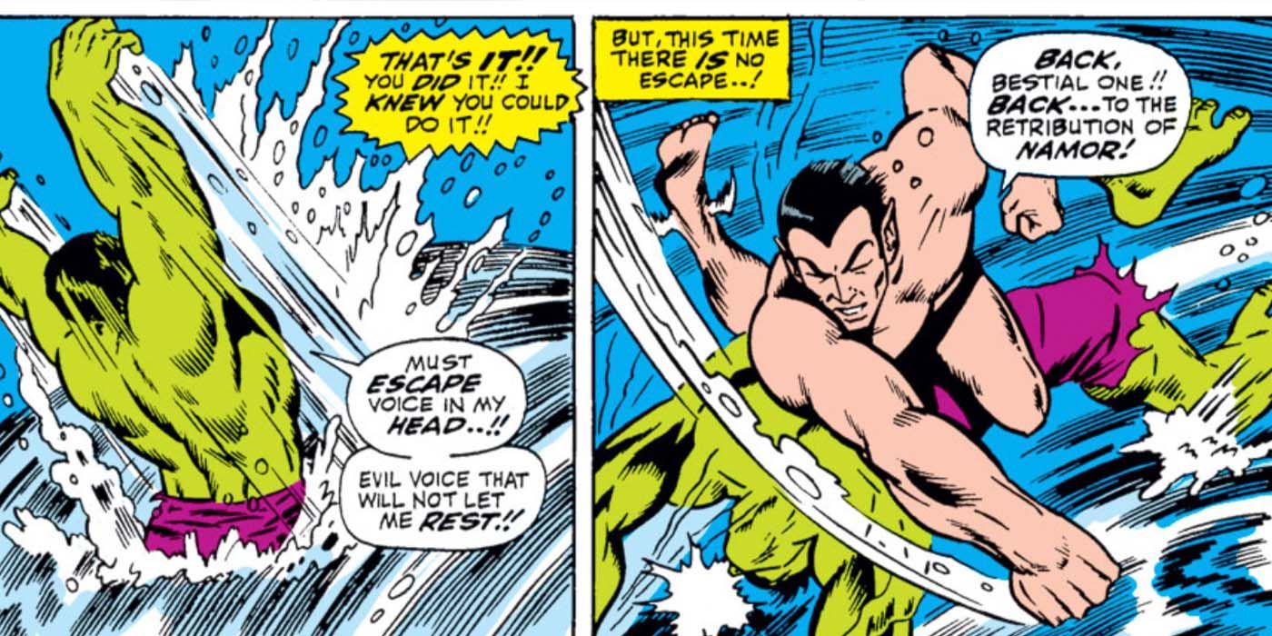 Namor contro Hulk sott’acqua