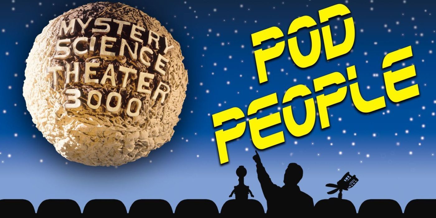 The promotional image of the MST3k episode for Pod People.