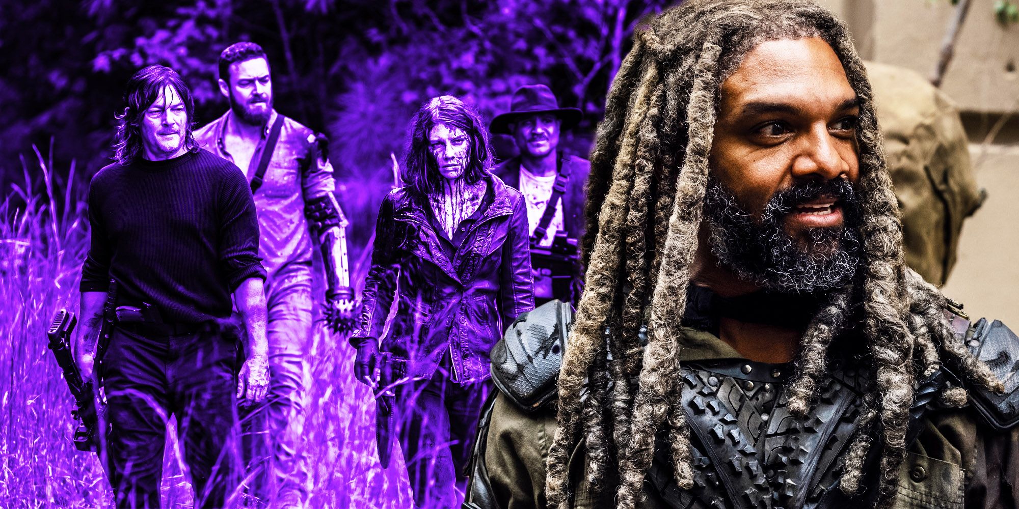 Custom image of Ezekiel Maggie, Aaron, Gabriel, and Daryl in The walking dead season 11