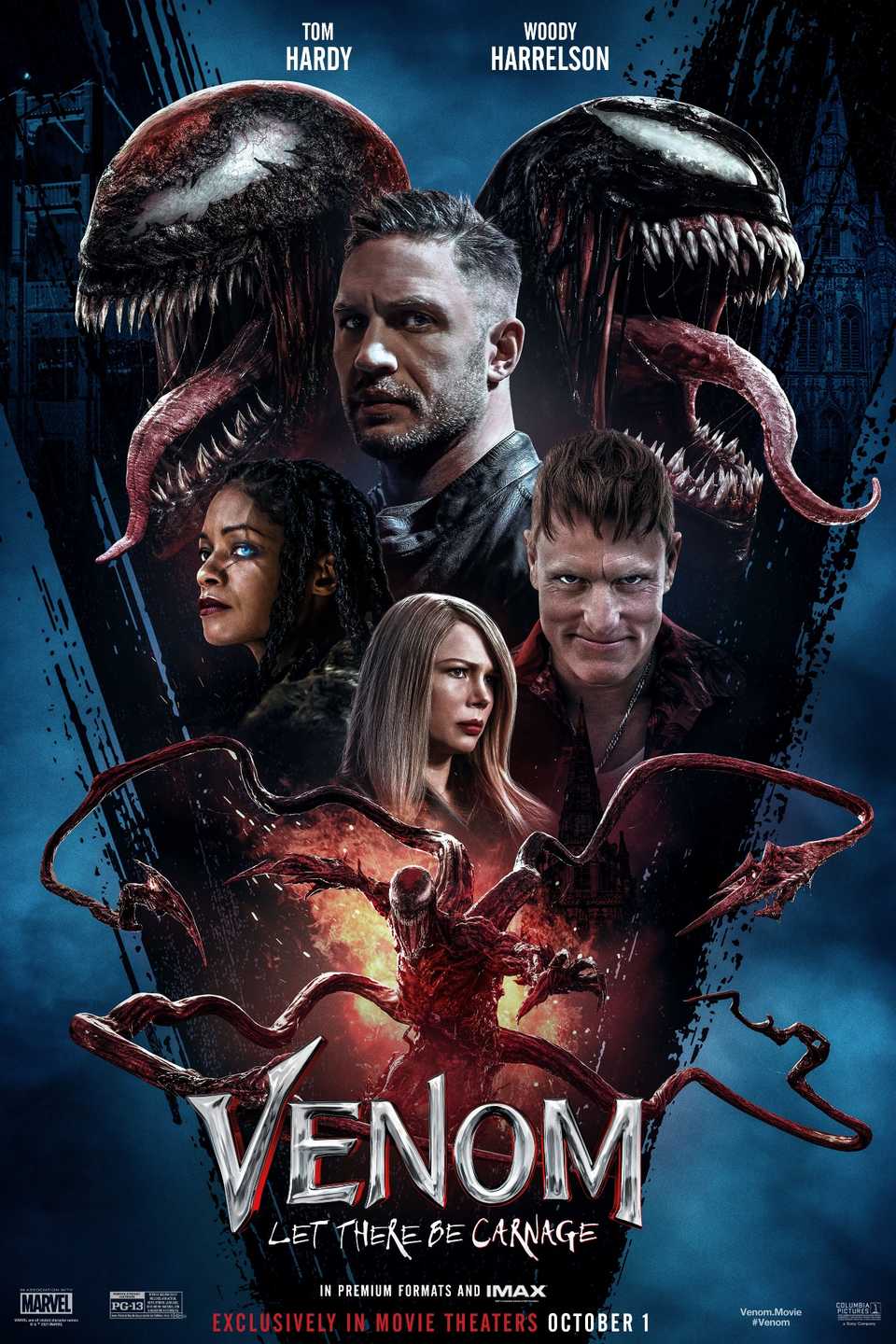 Poster „Venom lässt es Gemetzel geben“.