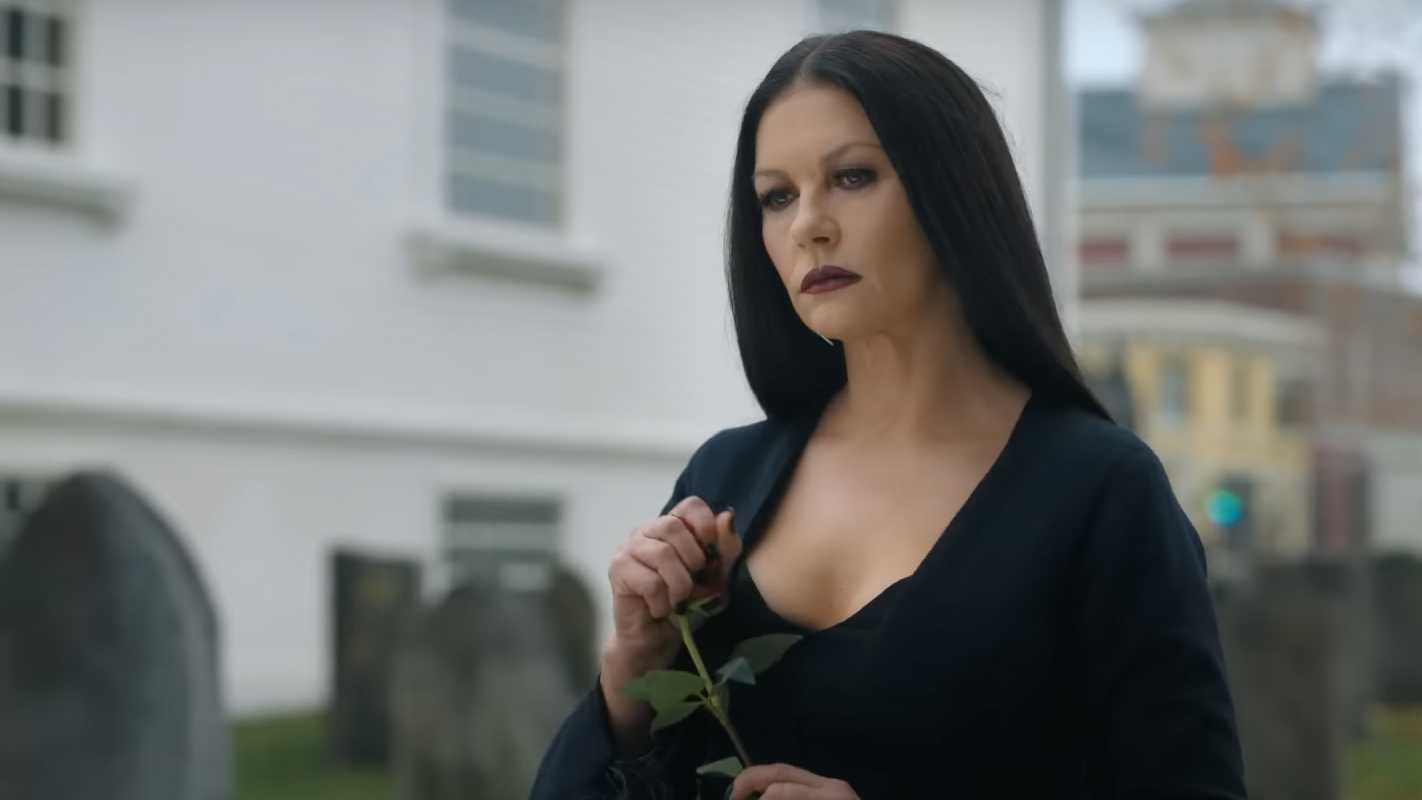 Catherine Zeta-Jones as Morticia Addams in Netflix's Wednesday