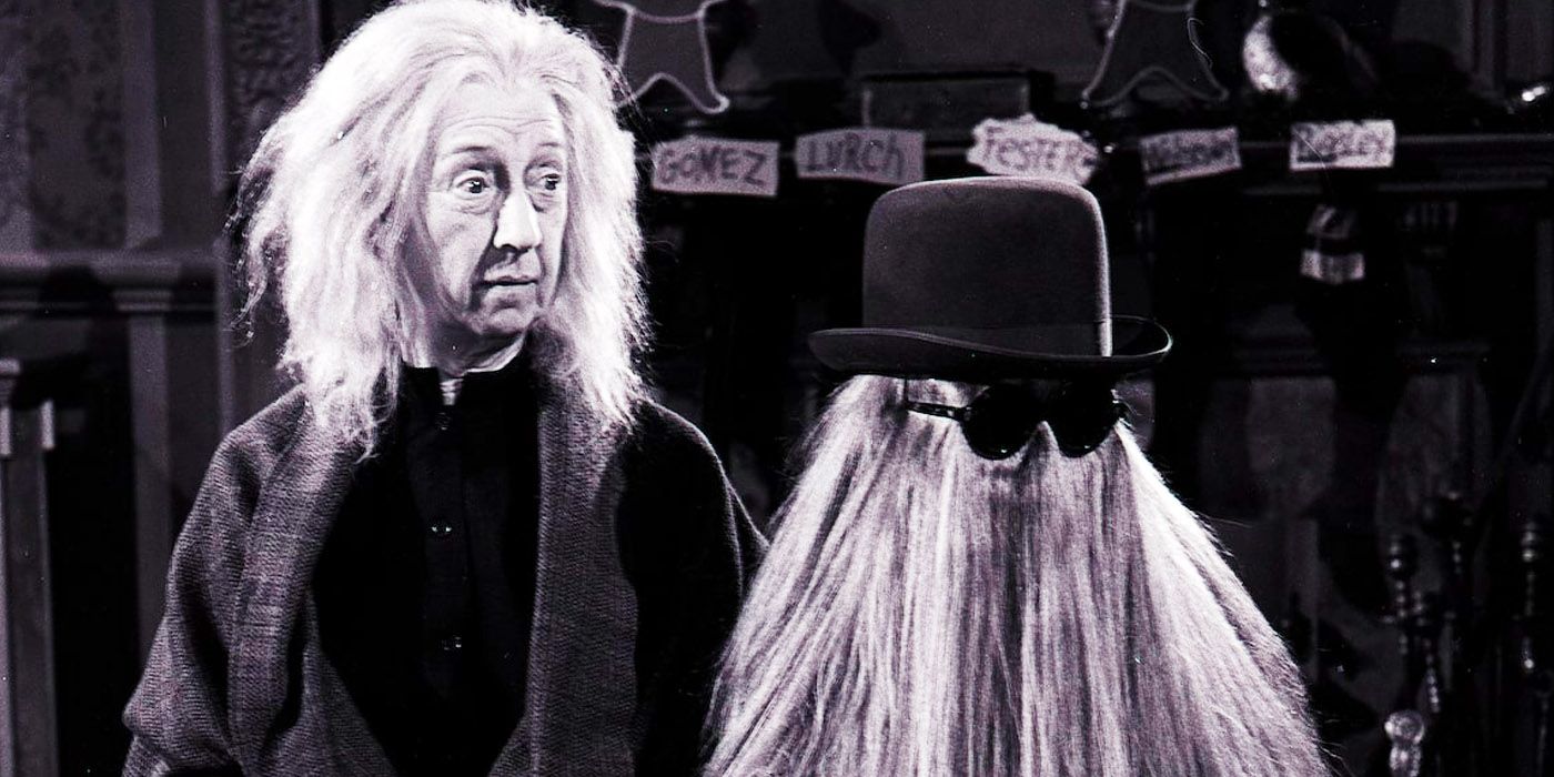 Grandmama and Cousin Itt in The Addams Family TV show