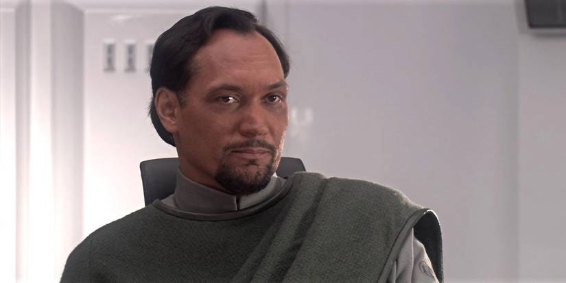 Bail Organa (Jimmy Smits) looking serious in Revenge of the Sith.