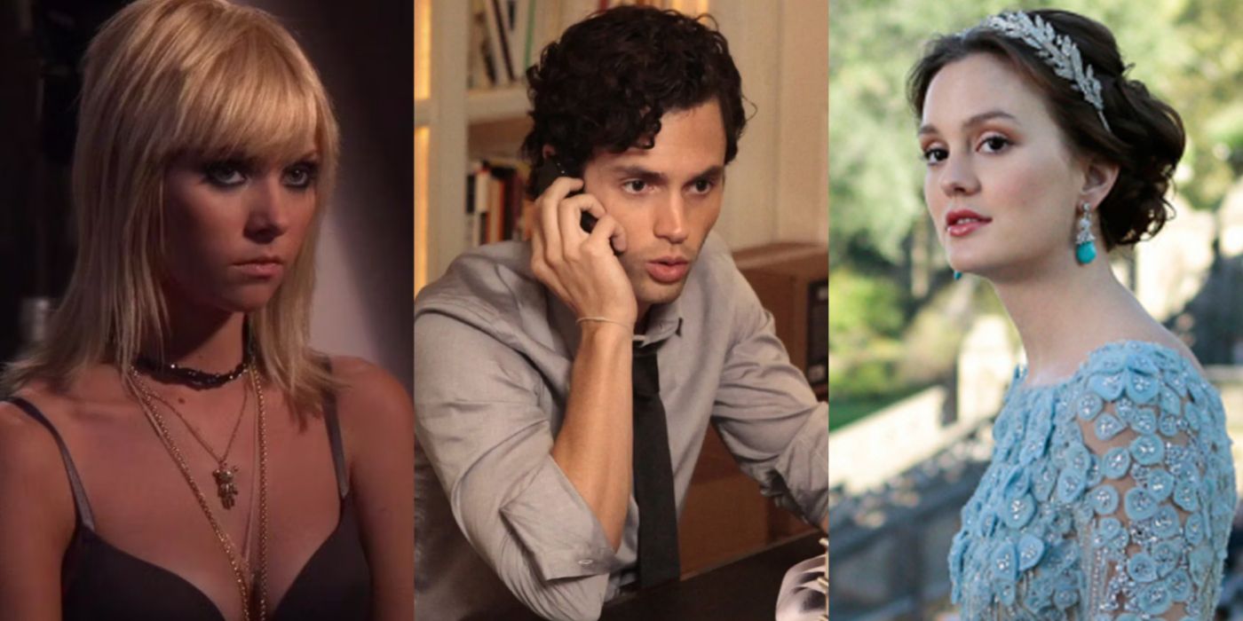 A split image features Jenny, Dan, and Blair in Gossip Girl