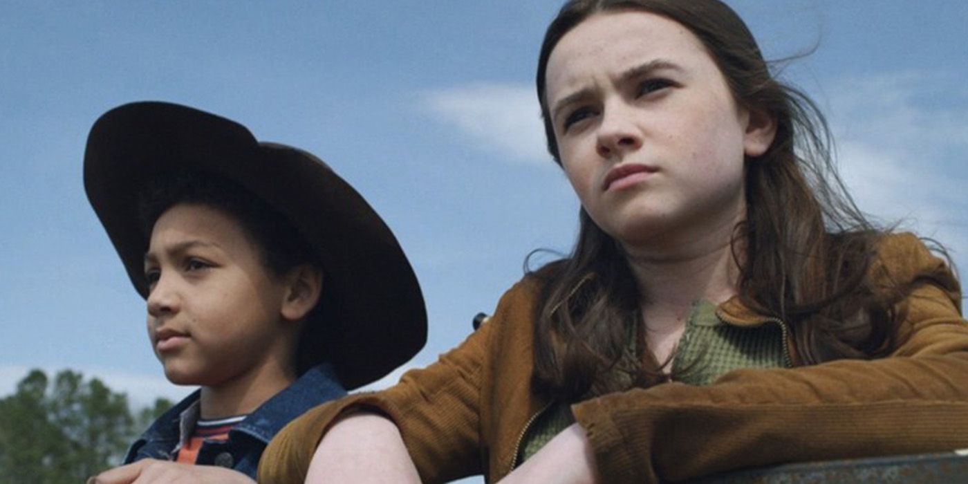 Judith and R.J. in walking dead series finale