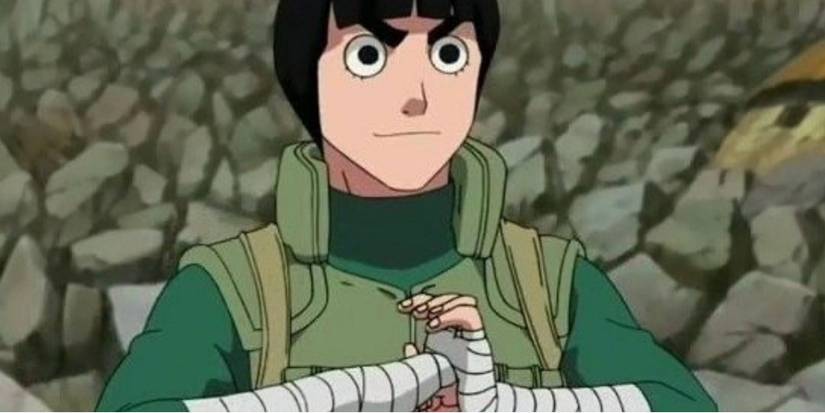 Rock Lee from Naruto putting his fists together.