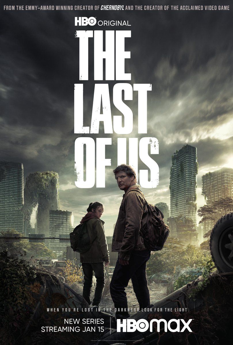 The Last of Us HBO show poster Pedro Pascal as Joel Bella Ramsey as Ellie