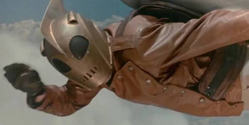 The Rocketeer flying in The Rocketeer
