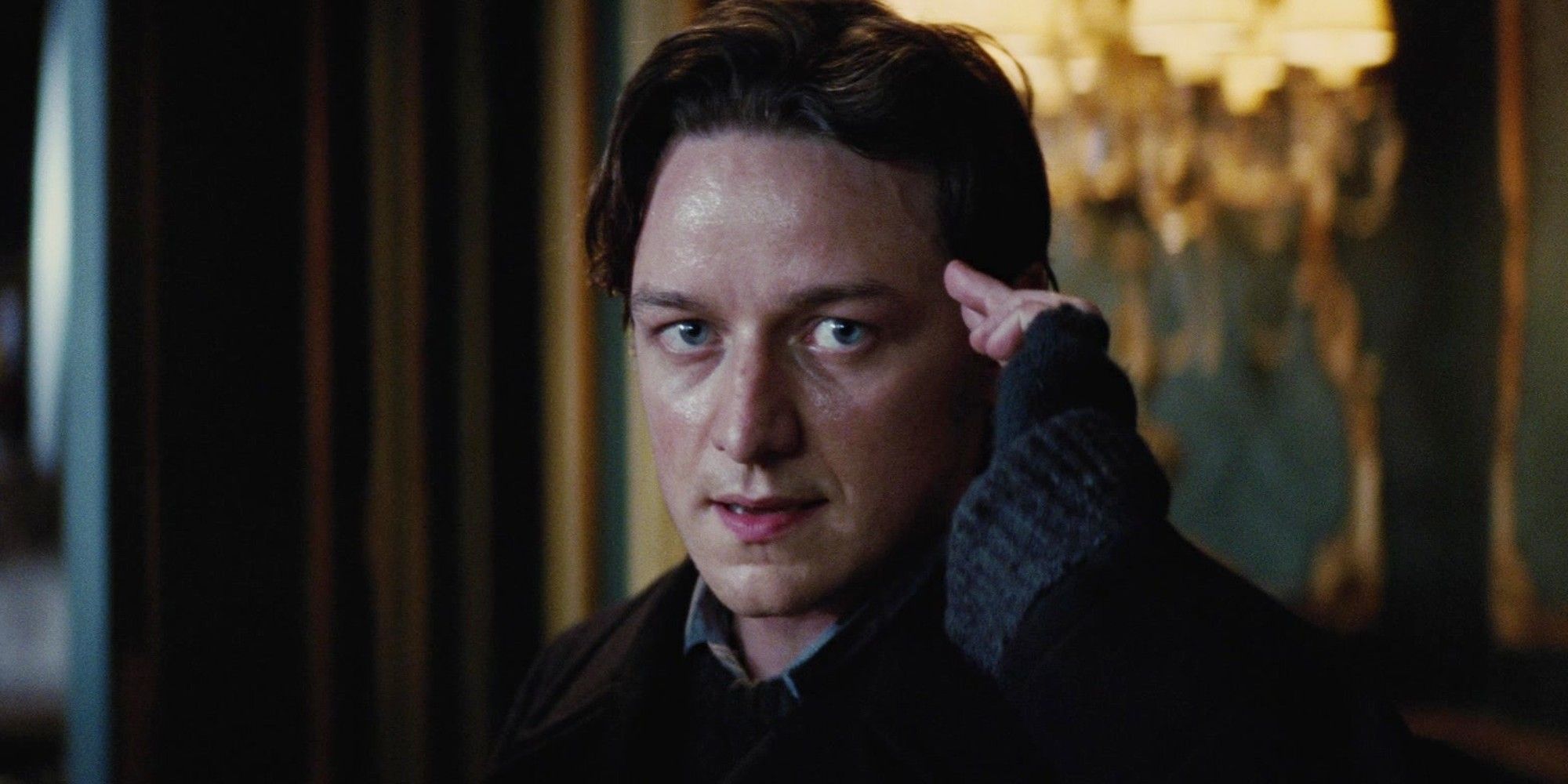 X-Men First Class James McAvoy as Charles Xavier using his powers