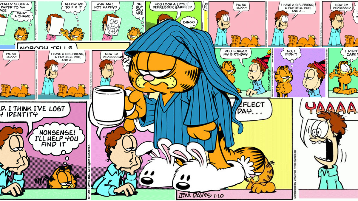 11 Darkest Garfield Comics By Jim Davis
