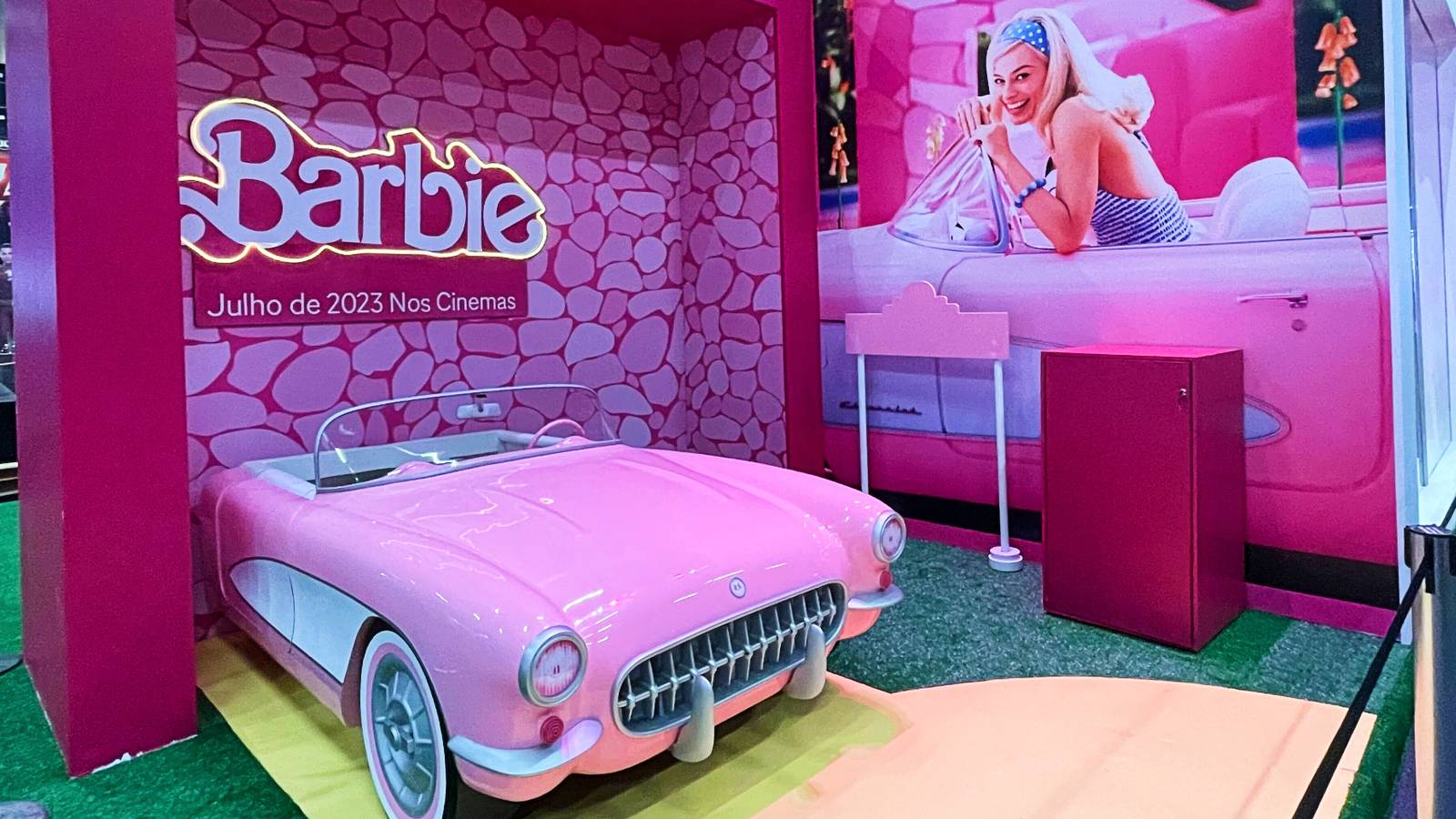 Barbie Movie Display Lets Fans Step Into Her Pink Plastic World