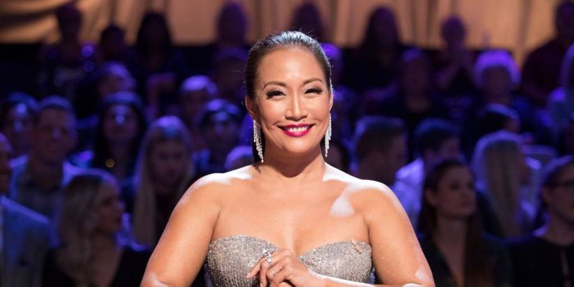 Carrie Ann Inaba smiling on DWTS